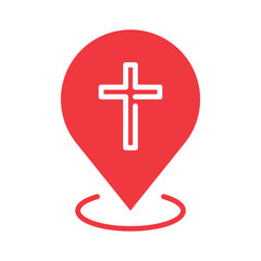 Fototapeta premium map marker, location pin, map pin icon