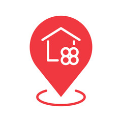 map marker, location pin, map pin icon
