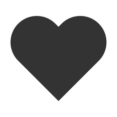 flat love icon isolated white background for websites and apps