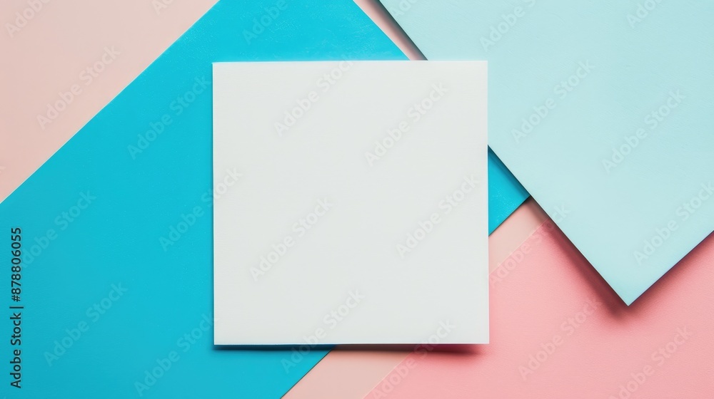 Poster mockup of blank note with space for text and design concept for office and learning