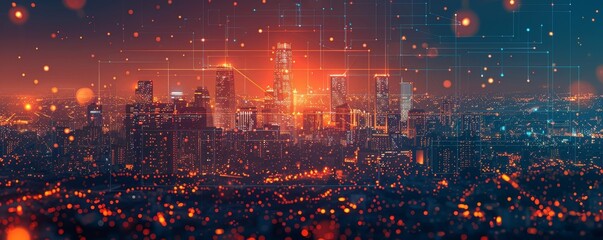 Obraz premium Embracing Technological Evolution: Digital Transformation in Financial Sector Boosting Efficiency and Innovation