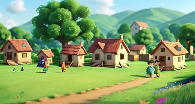 house in the forest with space with colorful lights HD resolution with hyper realistic 4K Background.