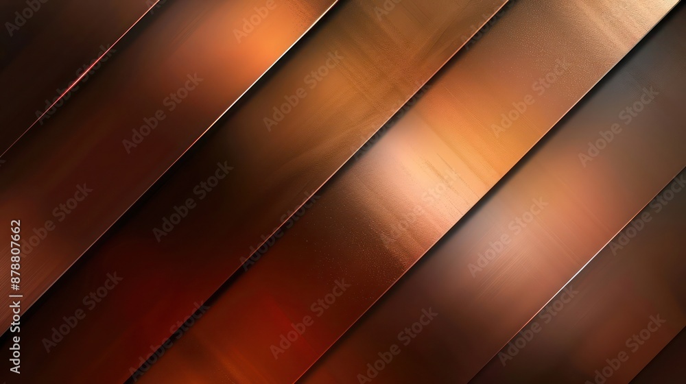 Poster abstract background, gradient blurs with metallic accents starting from bronze transitioning into co