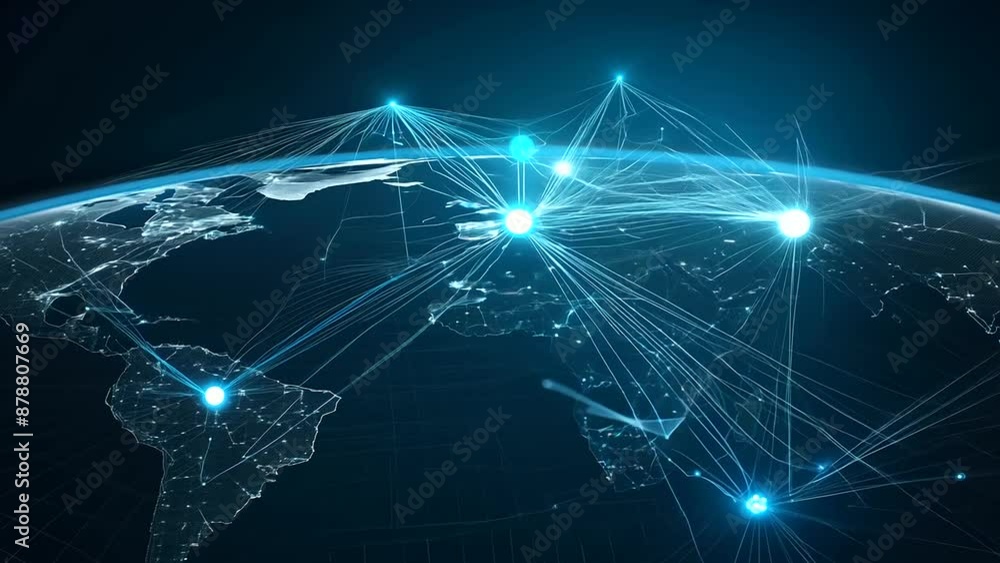 Poster interconnected global network with dynamic thread connections.