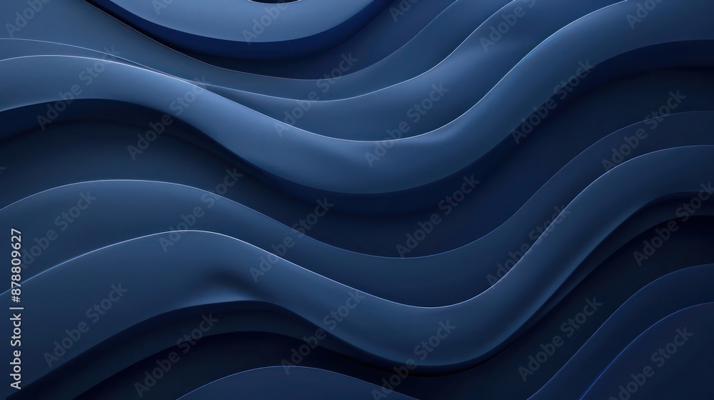 Poster abstract background, gradient blurs with tonal textures transitioning from deep blue to soft navy, c