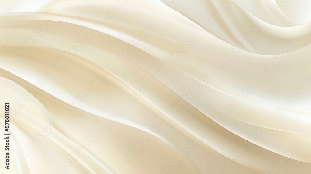 Poster abstract background, gradient blurs in neutral palette with shades of beige transitioning to ivory, 