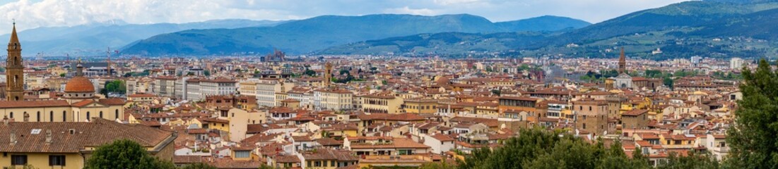 Fototapeta premium Panorama of Florence Italy from Boboli Gardens