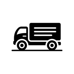 Truck vector silhouette illustration 