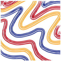 Abstract colorful wavy rough lines background