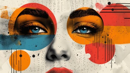 With quirky expressions, tactile canvases, and word play, this is a comic-style design with generative stock.