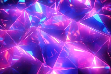 Holographic neon background