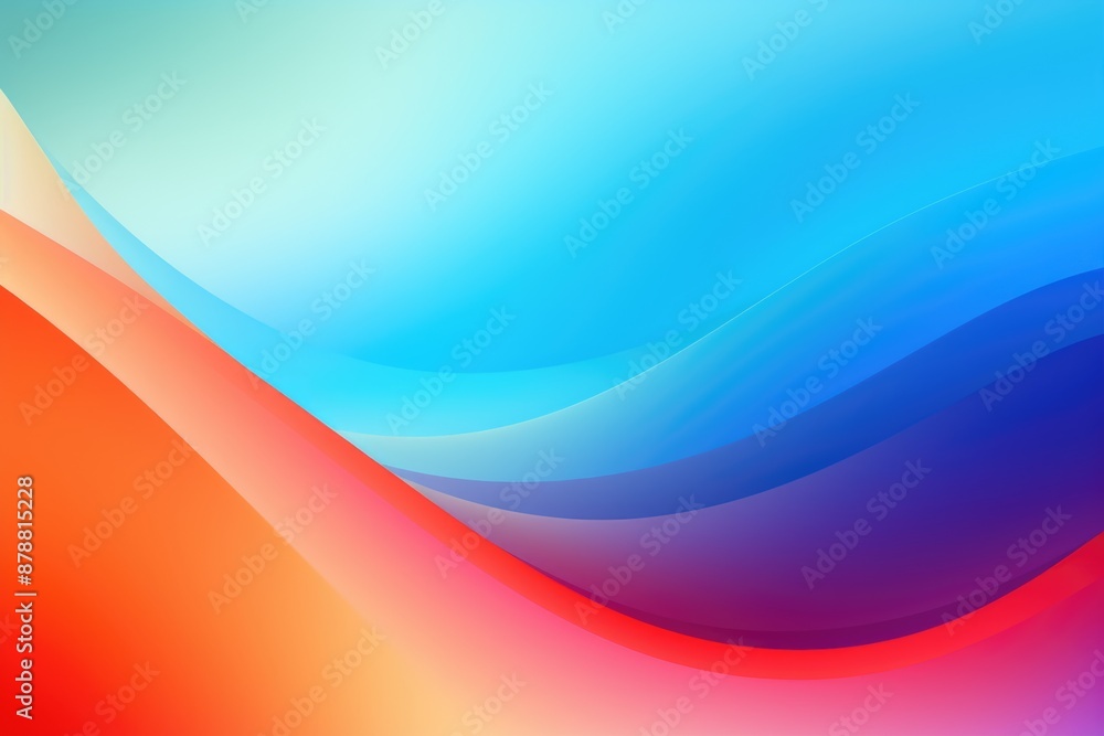 Aufkleber Multicolored rainbow gradient color background  smooth blend  abstract vector illustration.