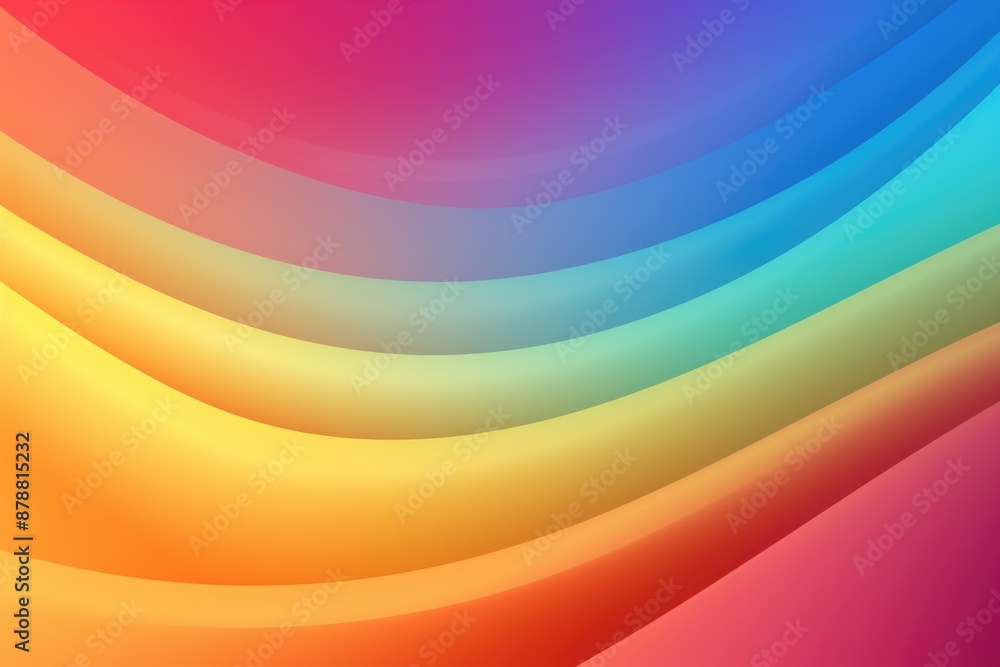 Aufkleber Multicolored rainbow gradient color background  smooth blend  abstract vector illustration.