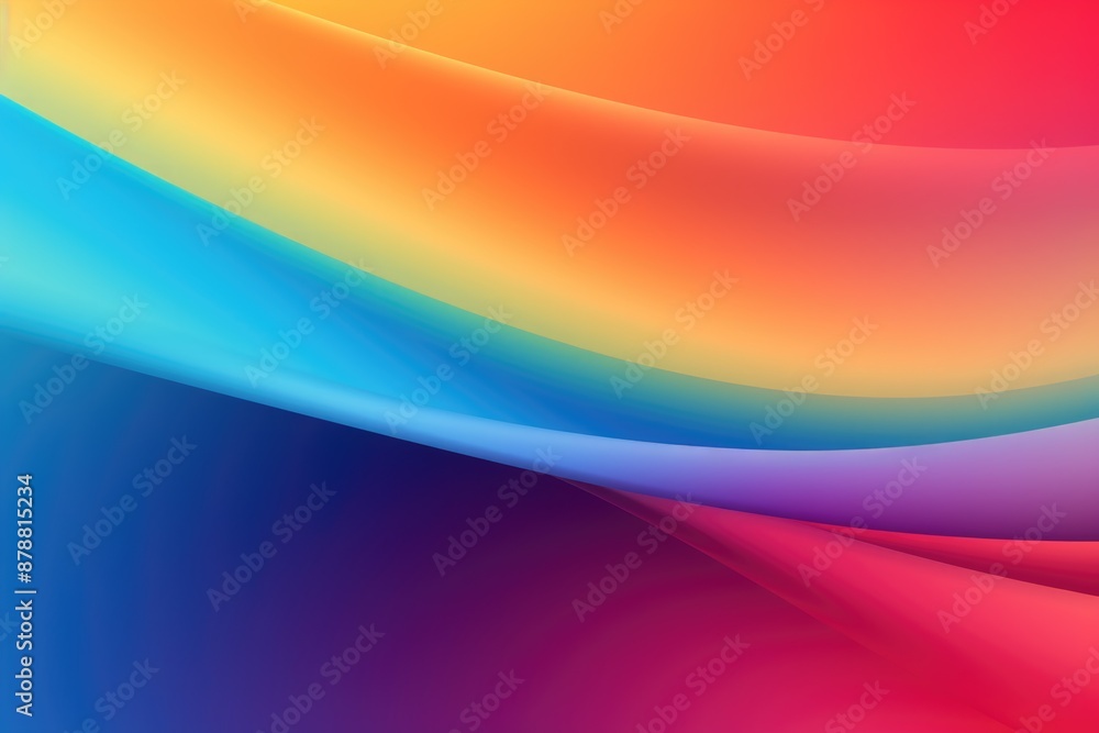 Aufkleber Multicolored rainbow gradient color background  smooth blend  abstract vector illustration.