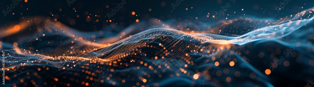 Aufkleber through background data streams, individuals and communities are connected in a vast web of communic