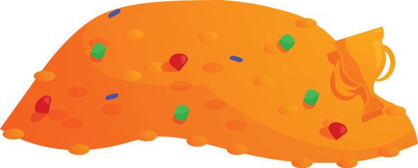 Treasure chest overflowing with gold coins and jewels, symbolizing wealth and abundance