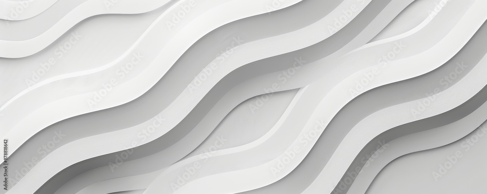 Poster printed on a horizontal surface, this seamless wallpaper texture has many lines in a wavy pattern. i