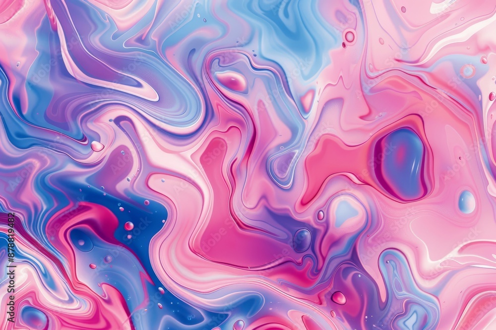 Poster background with abstract fluid art seamless pattern