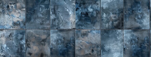 Abstract geometric mosaic kitchen tile