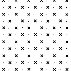 Obraz premium An elegant geometrical pattern with simple crosses