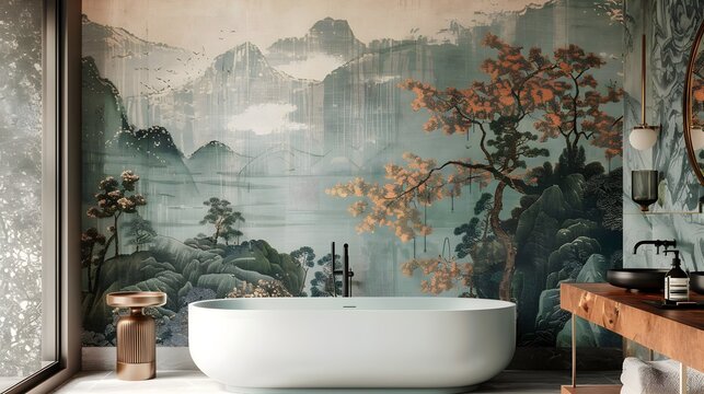 bathroom design, home wallpaper, home design, jakuzzi