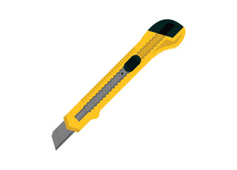 Cutter knife. Simple flat illustration.