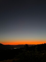 sunset in the mountains