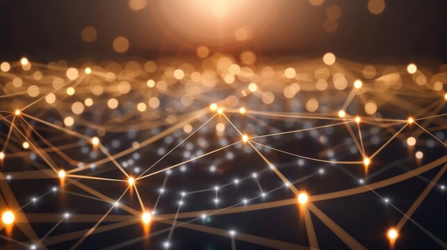 Minimalist circuit board illuminated, signifying connectivity in contemporary corporate functions