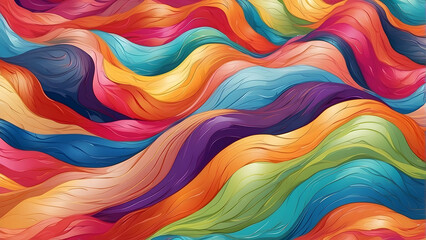 Fototapeta premium Colorful abstract wavy background design