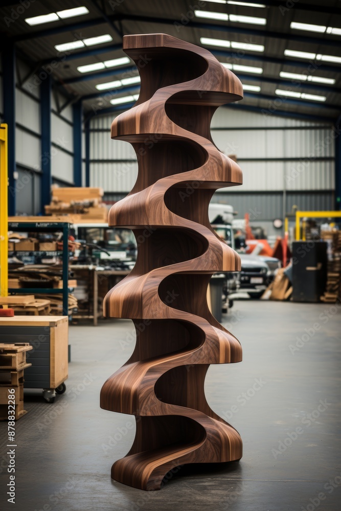 Poster cnc machine crafting unique furniture design embracing cnc tech in everyday objects