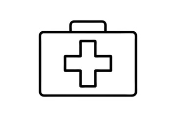 Medical assistance solid icon. Medical cross or plus care glyph style pictogram on white background. Ambulance and medicine signs for mobile concept and web design. Vector graphics. stock illustration