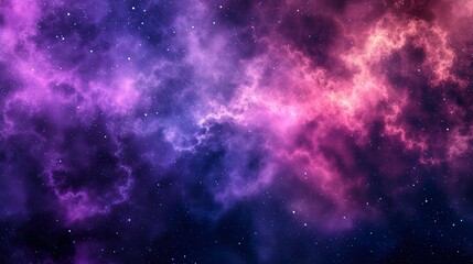 Fototapeta premium Beautiful Purple and Pink Nebula in the Vast Universe