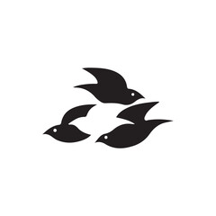 Modern Bird Vector Silhouette Logos and Elegant Bird Vector Silhouette Logo