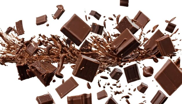 chocolate splash in a swirl of particular and troso