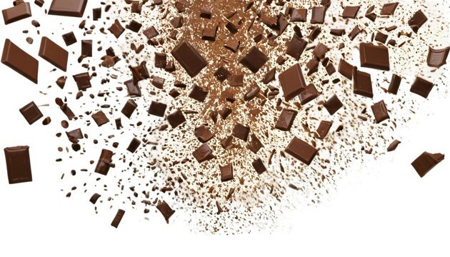 chocolate splash in a swirl of particular and troso