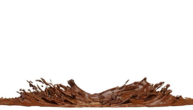 chocolate splash in a swirl of particular and troso