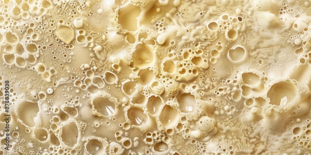 Aufkleber a close-up shot of a mixture of various liquids with different textures and colors