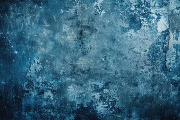 Obraz premium A worn-out blue wall with peeling paint, perfect for use in urban or distressed-themed designs