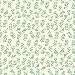 Pattern with leaves. Vector illustration