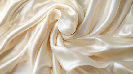 Fototapeta premium a white silk fabric