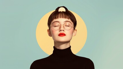 Dynamic watercolor portraits showcasing the determination and perseverance required to overcome challenges and achieve personal milestones, ideal for motivational content. Illustration, Image, ,