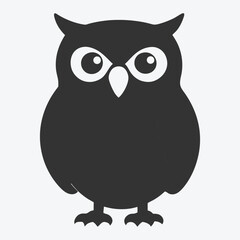 Majestic Owl Silhouette Vector - Perfect for Your Design Projects
