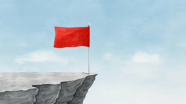 Inspirational watercolor paintings portraying the joy and satisfaction of reaching ambitious goals, ideal for celebratory and motivational content. Illustration, Image, , Minimalism,