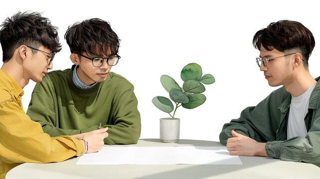 Teamwork portrayed through colorful watercolor scenes, capturing collaborative efforts and unity in achieving common objectives. Illustration, Image, , Minimalism,