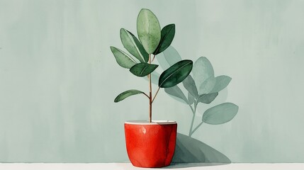 Vibrant watercolor illustrations depicting the joy and fulfillment of achieving success and personal growth, perfect for inspirational content. Illustration, Image, , Minimalism,