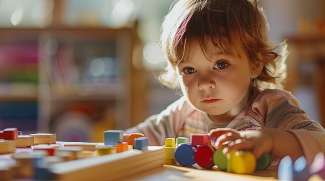 Engaging preschool children in early childhood education through play-based learning activities to enhance kindergarten readiness and early literacy skills in a vibrant classroom setting