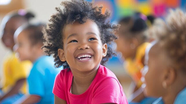 Engaging preschool children in early childhood education through play-based learning activities to enhance kindergarten readiness and early literacy skills in a vibrant classroom setting