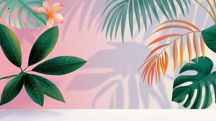 Obraz premium Abstract background of colorful nature scenes featuring vibrant floral patterns showcasing a rainbow forest where the foliage displays a breathtaking spectrum of colors Illustration, Image, ,