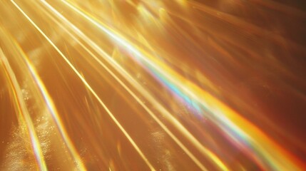 Sunlit Rainbow Lights: Pride Month Abstract Wallpaper with Caustic Beams