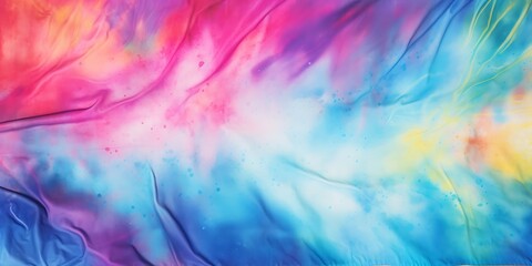 Obraz premium Colorful tie dye fabric texture background